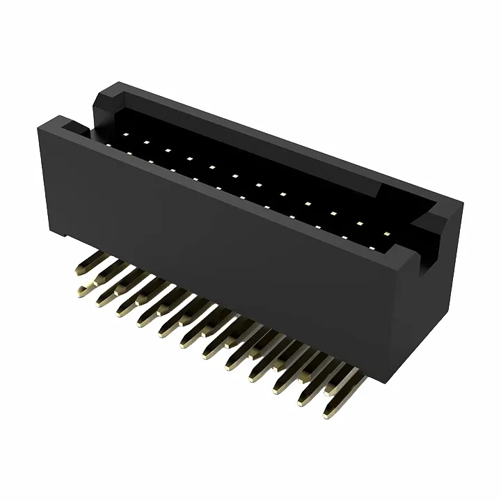 1,27mm kassi haus karlkyns tvöfaldur röð hægri horn DIP2