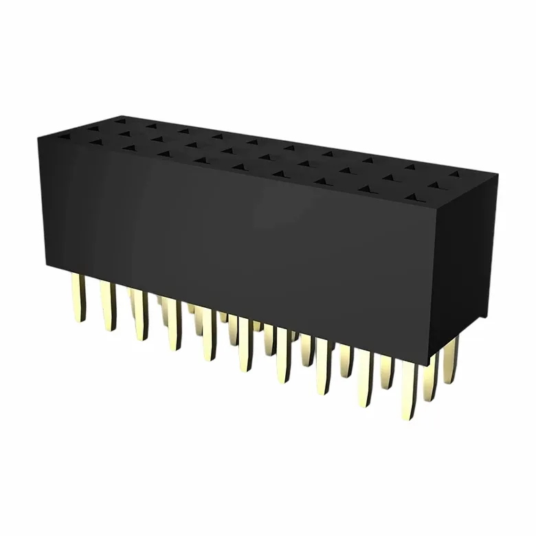 2.0mm kvenkyns haus Triple Row beint