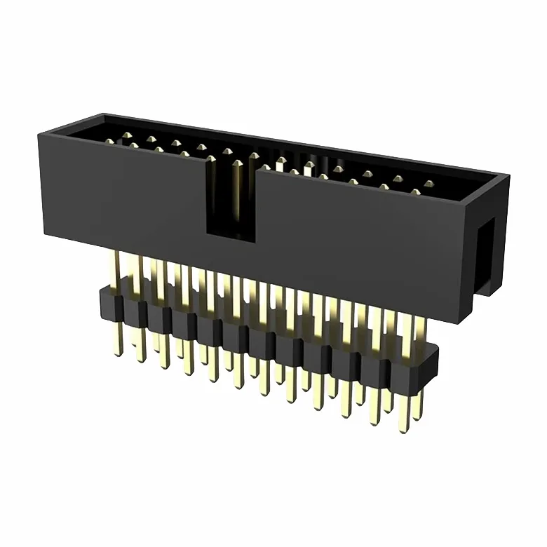 2.54mm kassahaus tvöfaldur röð beint