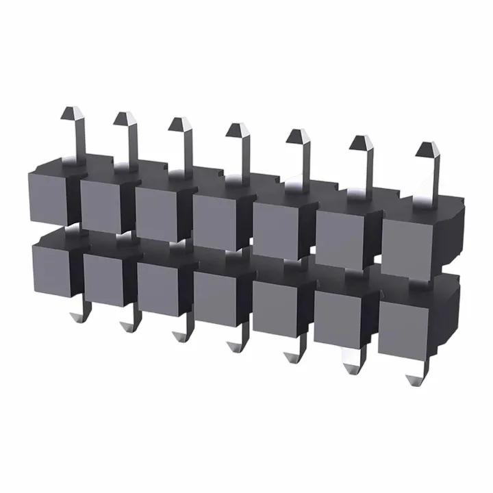 5,08mm pinna haus stak röð tvöfalt plast beint